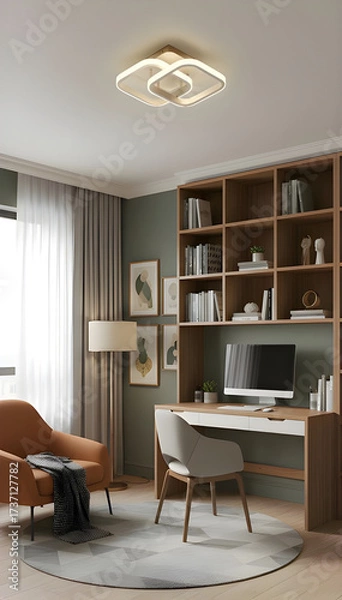 Obraz Stylish Home Office and Study Nook