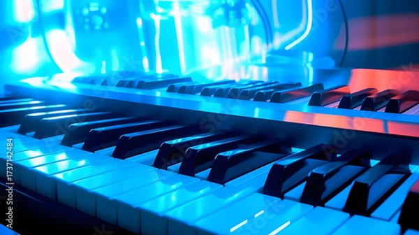 Fototapeta Mechanical Keyboard Setup