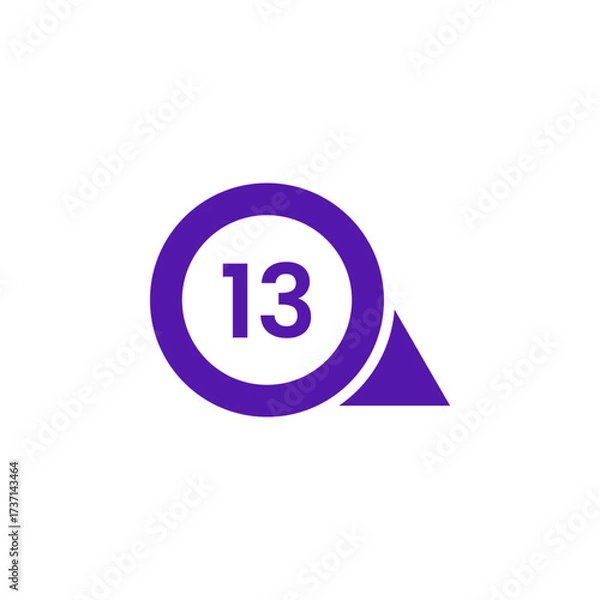 Fototapeta Number icon vector illustration. Infographic number icon vector. number icon vector