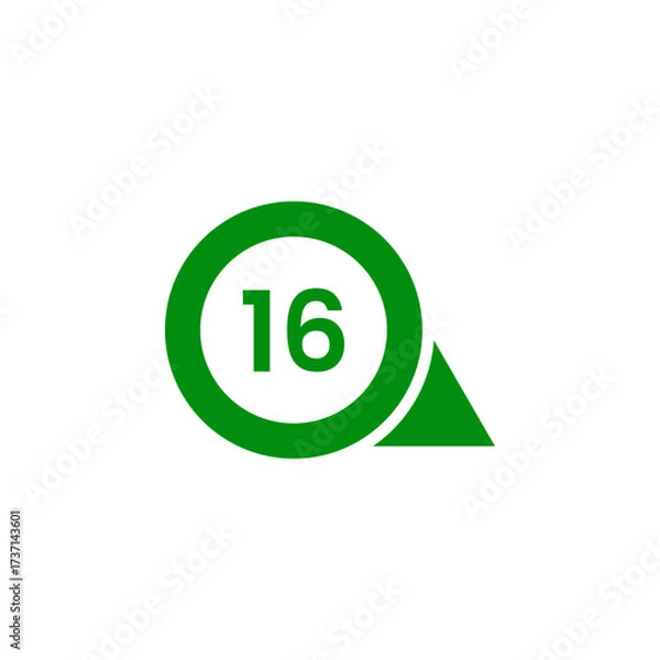 Fototapeta Number icon vector illustration. Infographic number icon vector. number icon vector
