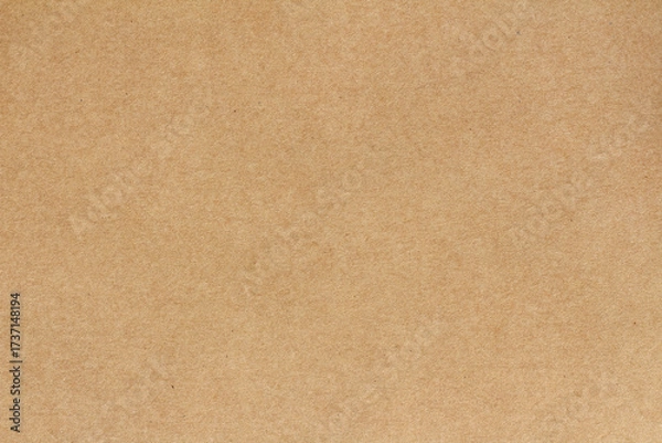 Fototapeta Cardboard sheet texture background, pattern of brown kraft paper with vintage style.
