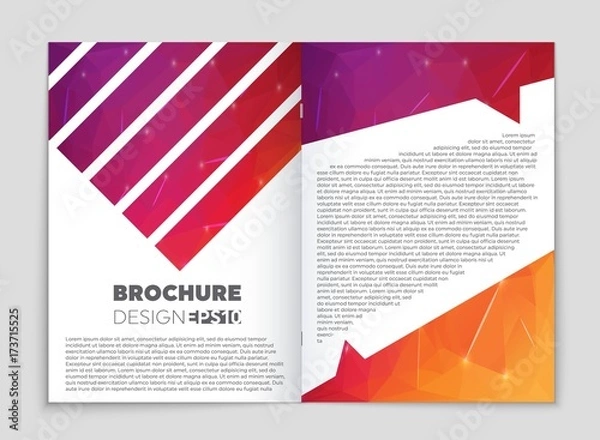 Fototapeta Abstract vector layout background set. For art template design, list, front page, mockup brochure theme style, banner, idea, cover, booklet, print, flyer, book, blank, card, ad, sign, sheet, a4.