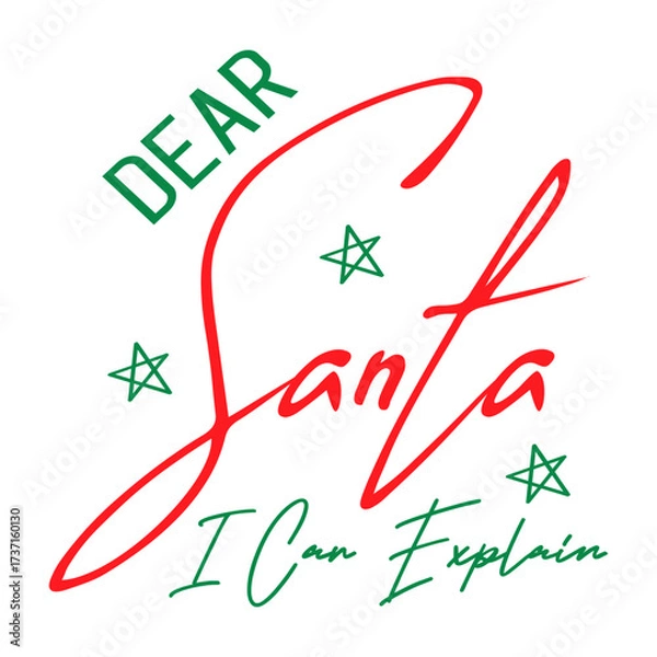 Obraz Dear Santa I Can Explain SVG 