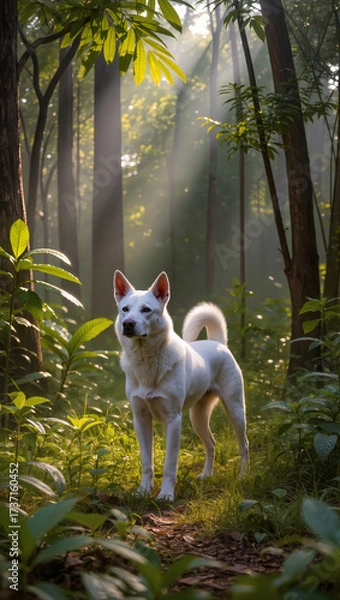 Obraz Dog in the forest 