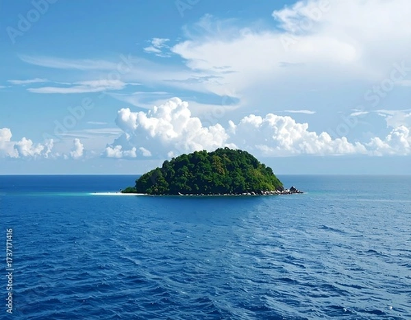 Obraz Tranquil island in a vast ocean