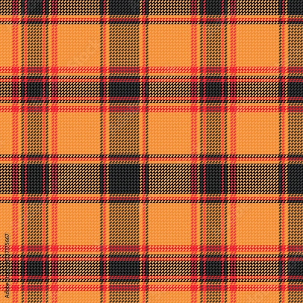 Fototapeta Tartan plaid pattern with texture.