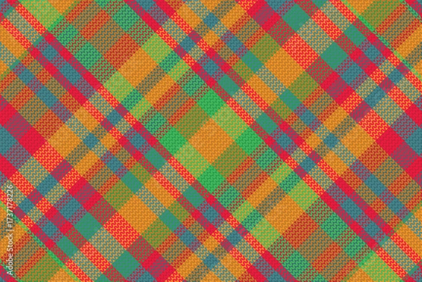 Fototapeta Tartan plaid pattern with texture.