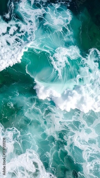 Obraz Turquoise waves crashing