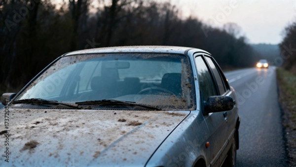 Obraz car on the road