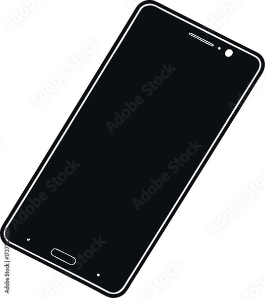 Fototapeta vector illustration of a mobile phone
