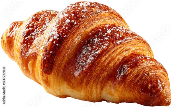 Obraz croissant isolated on white