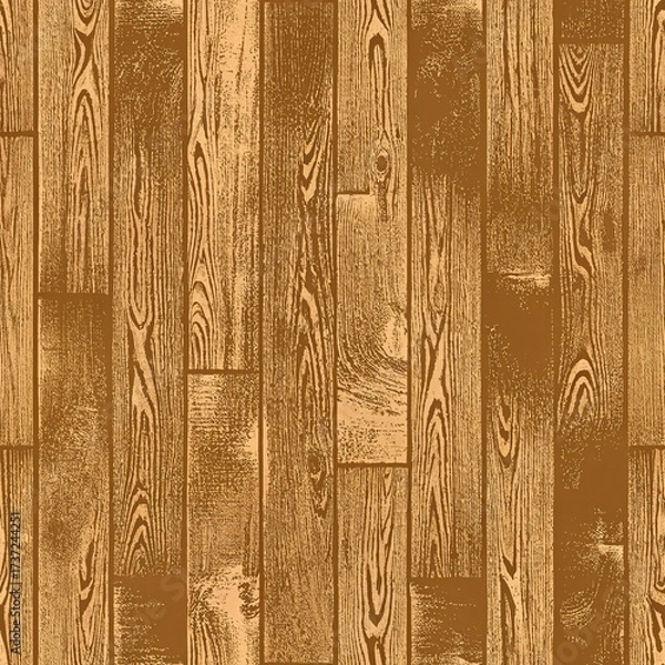 Fototapeta Natural wooden parquet flooring texture with vertical planks in warm honey tones, showing realistic wood grain pattern and natural variations