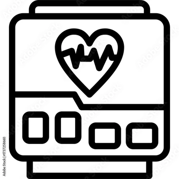 Obraz Cardiogram Icon