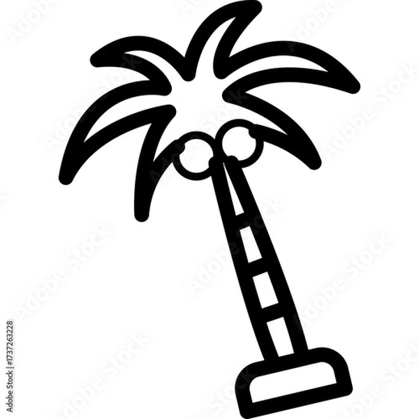 Obraz Coconut Tree Icon