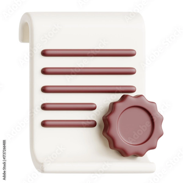 Obraz 3D illustration Final Poem