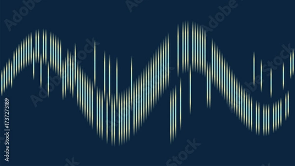 Fototapeta Abstract gradient lines on dark blue background for presentation template