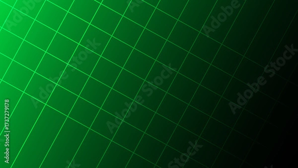 Fototapeta Dynamic green grid background with modern tech vibes online