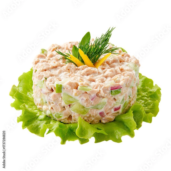 Obraz Tuna salad with blow png