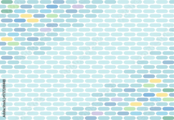 Fototapeta タイルを敷き詰めて水面の模様を描きました。