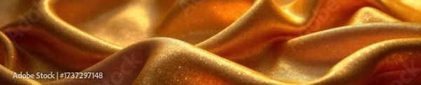 Obraz Gleaming golden fibers, rich heritage feel, luxurious textile,  quality,  regal,  texture
