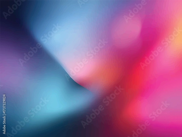 Fototapeta A soft, abstract background featuring a blend of blue, pink, and purple hues with a smooth gradient effect