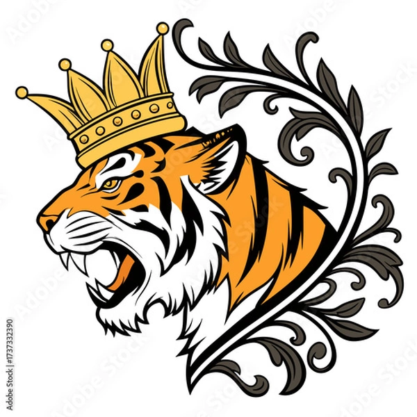Obraz tiger head vector