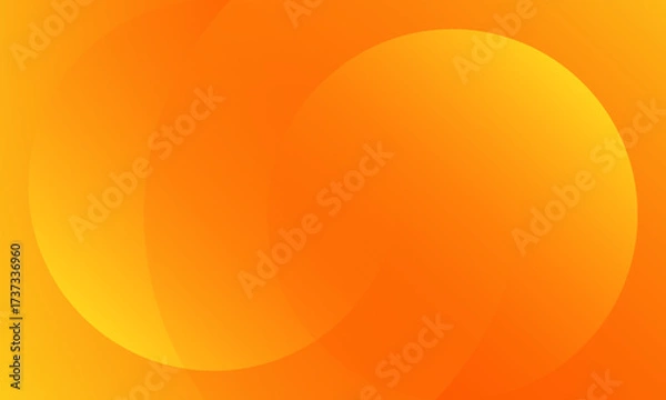 Fototapeta Abstract orange background with circles. Vector illustration