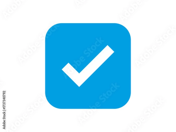 Obraz tick button symbol