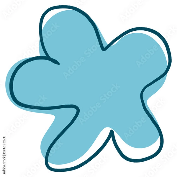 Obraz Flower Abstract Minimal Flower isolated