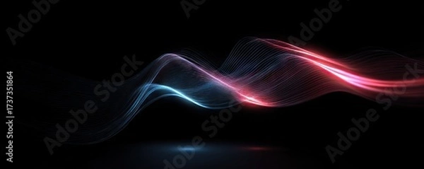 Fototapeta Digital background for tech, AI, data, audio, graphics, etc.