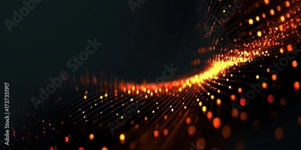 Fototapeta Digital background for tech, AI, data, audio, graphics, etc.