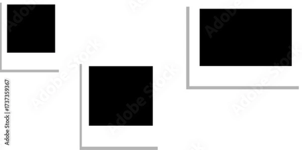 Fototapeta Empty white photo frame mockup. Picture wall frame.