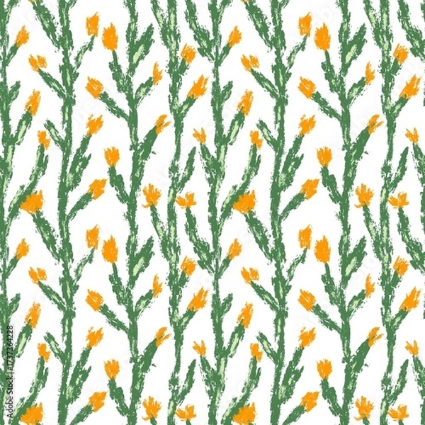 Obraz seamless background with flowers