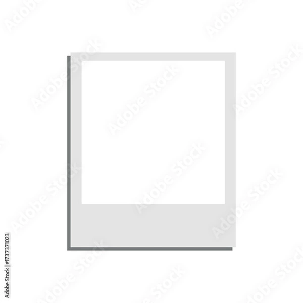 Fototapeta Empty white photo frame mockup. Picture wall frame.
