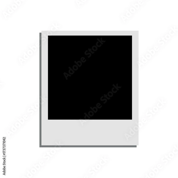 Fototapeta Empty white photo frame - vector for stock