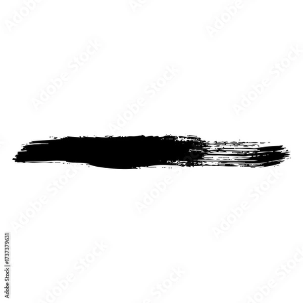 Fototapeta Brush strokes. Abstract watercolor background with brush strokes. Black crayon stroke