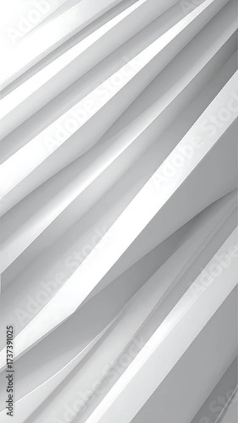 Obraz Abstract white geometric pattern