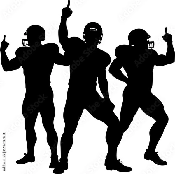 Fototapeta American Football Team Charge with Splatter Vector Bundle