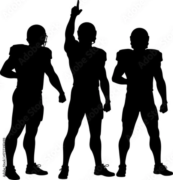 Fototapeta American Football Team Charge with Splatter Vector Bundle