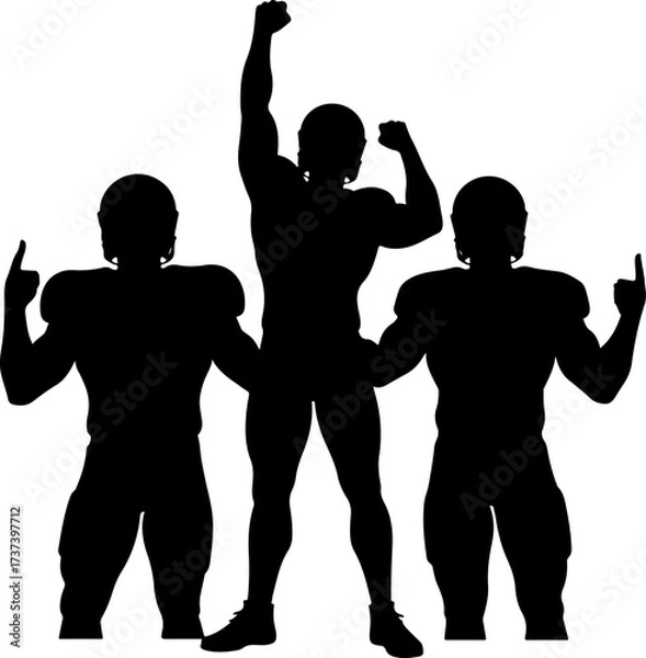 Fototapeta American Football Team Charge with Splatter Vector Bundle