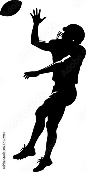 Fototapeta American Football Team Charge with Splatter Vector Bundle