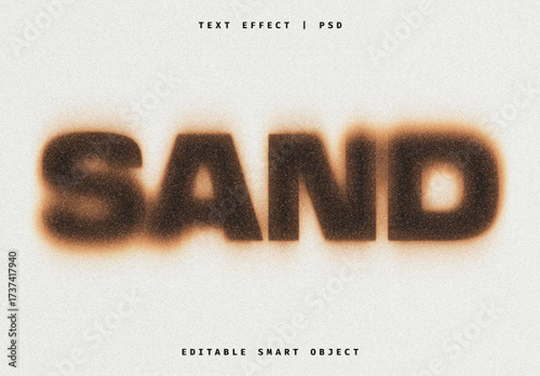 Obraz Gritty Sand Text Effect