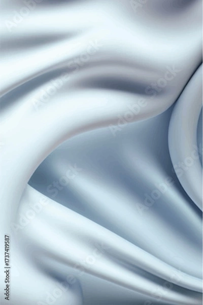 Fototapeta Elegant silk fabric background. Textile texture. Vector illustration	
