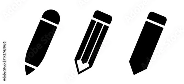 Fototapeta  Pencil icons set. Pencil vector icon. Edit icon vector isolated on white background.