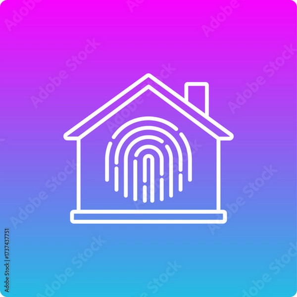 Obraz Fingerprint Scan Icon