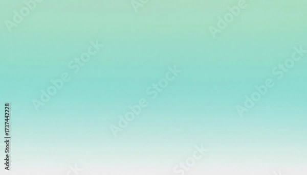 Obraz Cool Refreshing Gradient: Mint Green, Aqua, Soft White with Crisp Subtle Noise Effect

