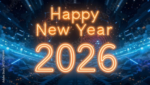 Fototapeta Happy New Year 2026 A Collection of Festive, High-Resolution Images for Celebrations and Greetings