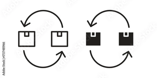 Obraz Replacement icon vector sign symbol