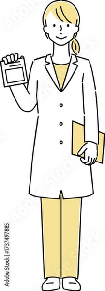 Obraz 医者のイラスト　