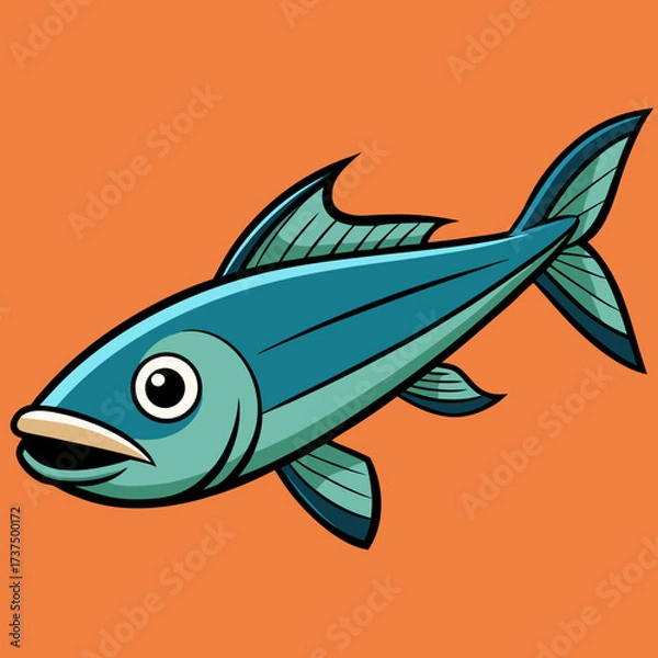 Obraz fish on a white background